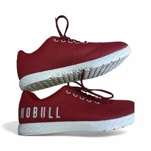 NOBULL Women's Crimson and White Sky Trainers Sneakers